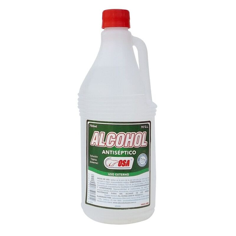 Alcohol antiseptico b/mosela x750ml