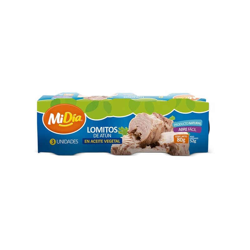 Atun en aceite mi dia x3 und x80gr