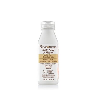 Creme of nature butter blend and flex seed rinse out and leave in
