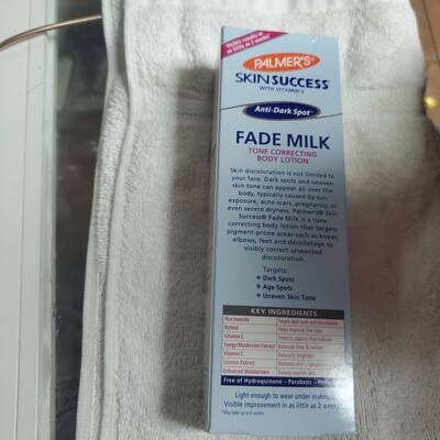 Palmer skin success fade milk