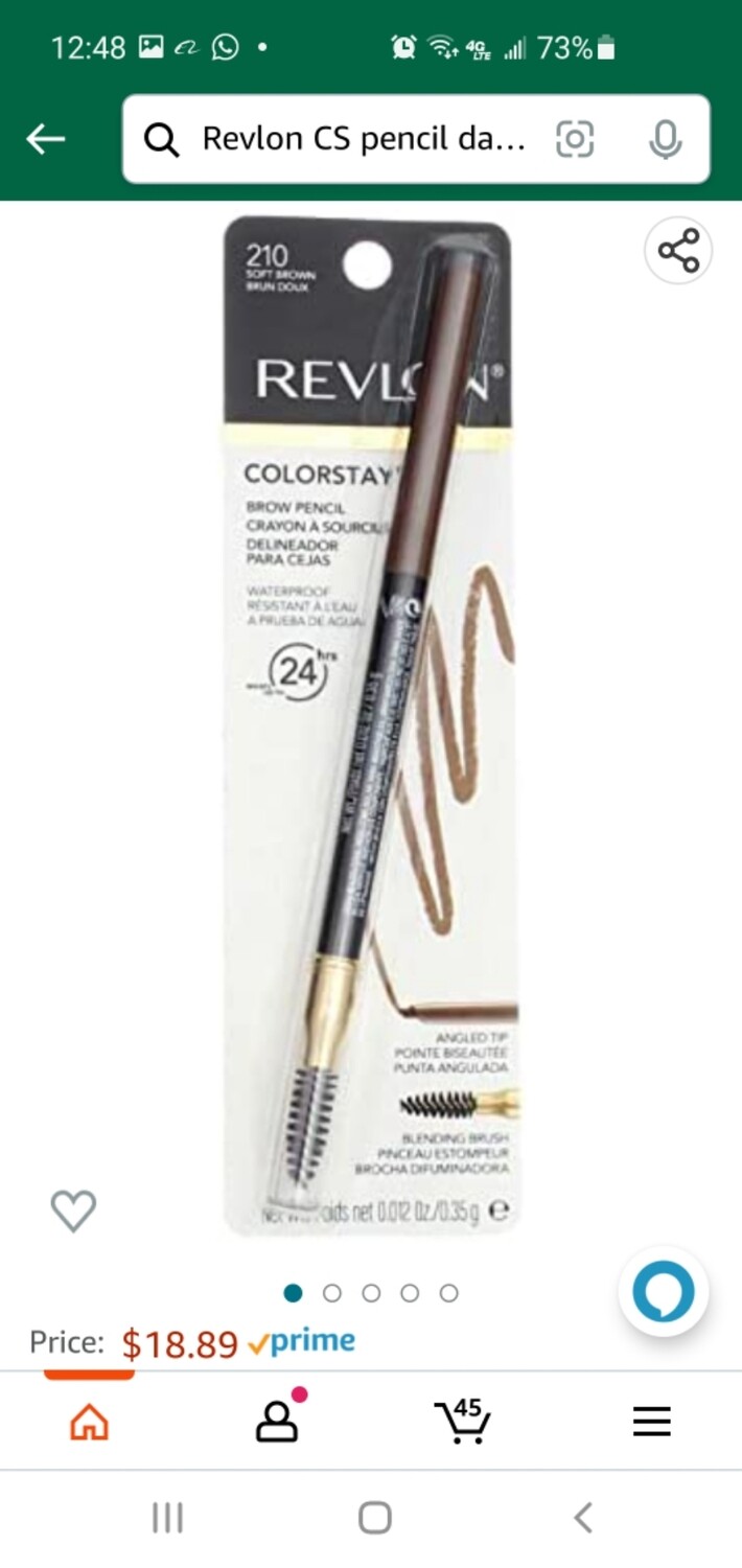 Revlon eye brow pencil dark brown