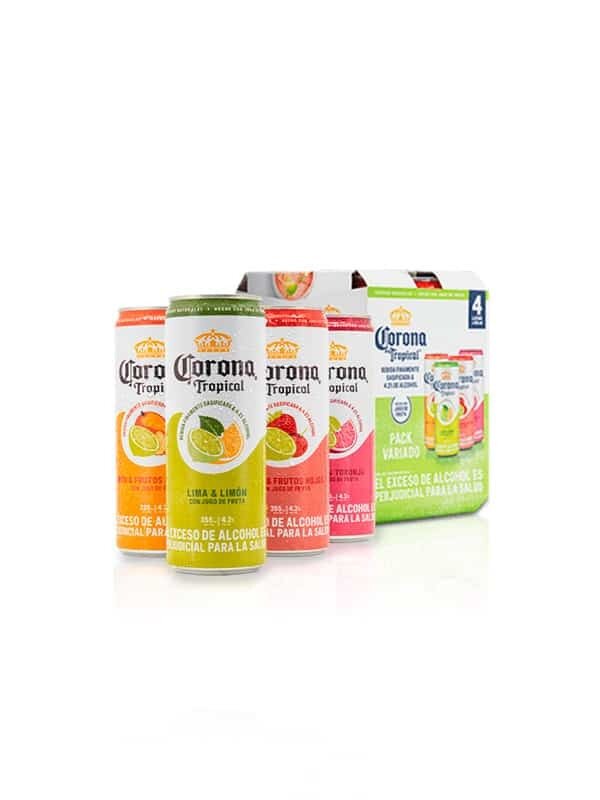 Corona tropical fourpack x 355 ml -