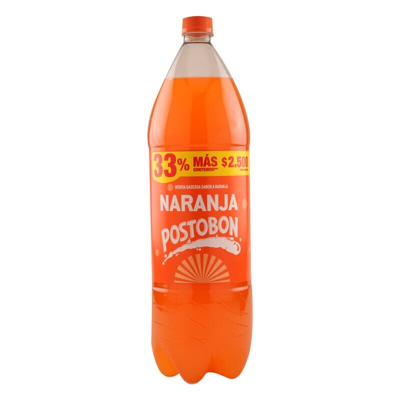 Postobon/2 litros naranja x 8 unds -