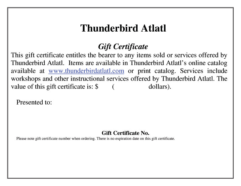 Gift Certificates