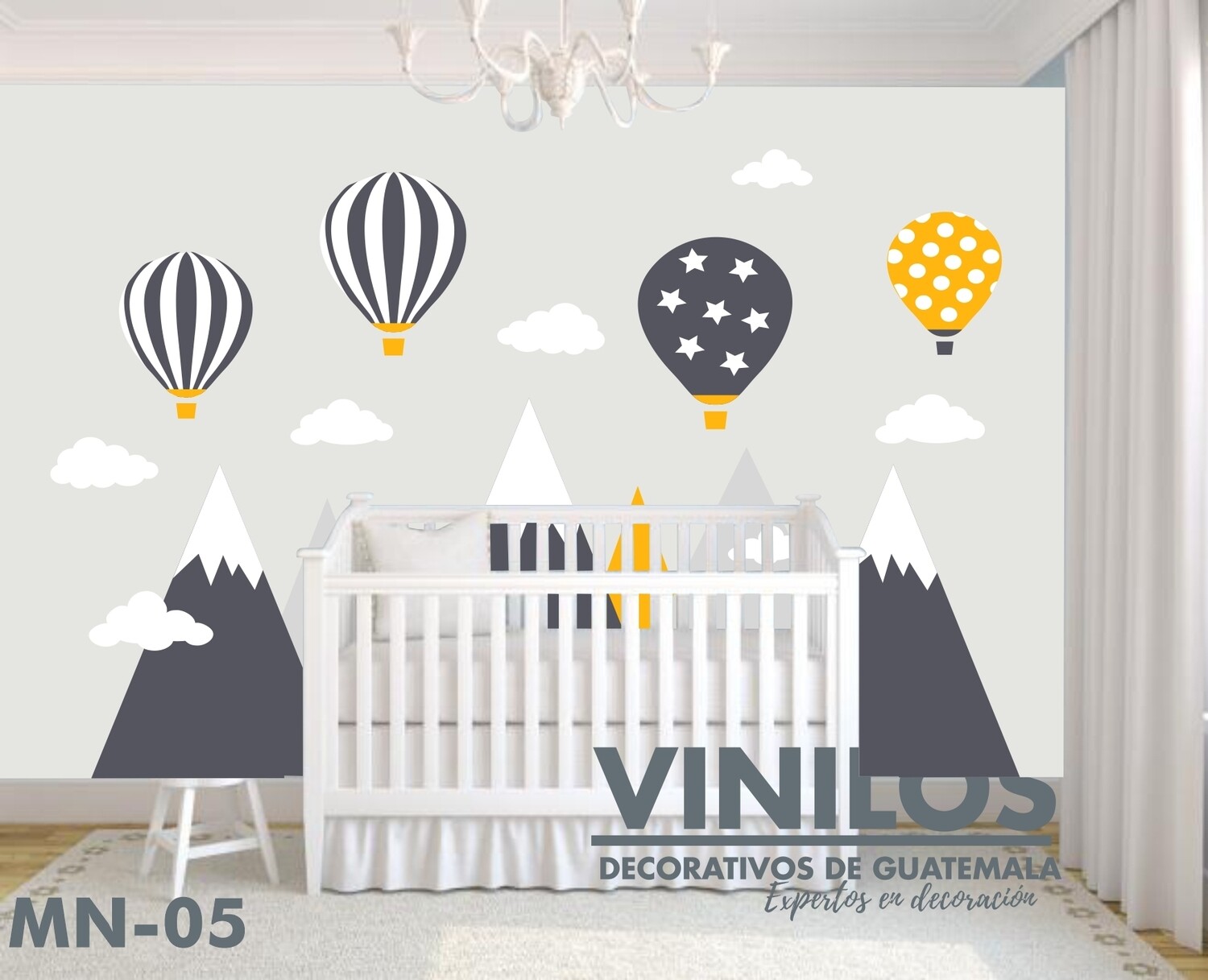 Mural infantil Globos MN05