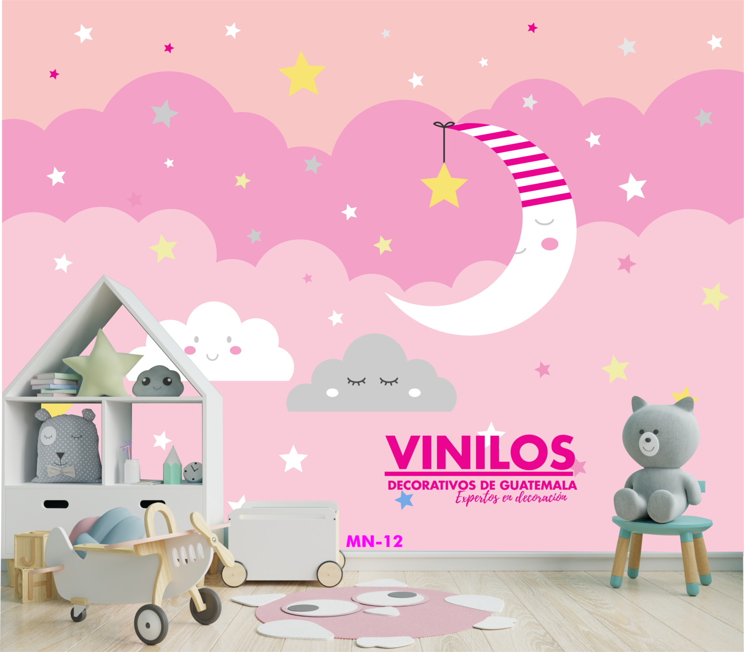 Mural Luna PINK  MN12