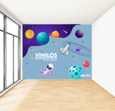 Wall decals Space and planets - Calcomania de pared del espacio y planetas
