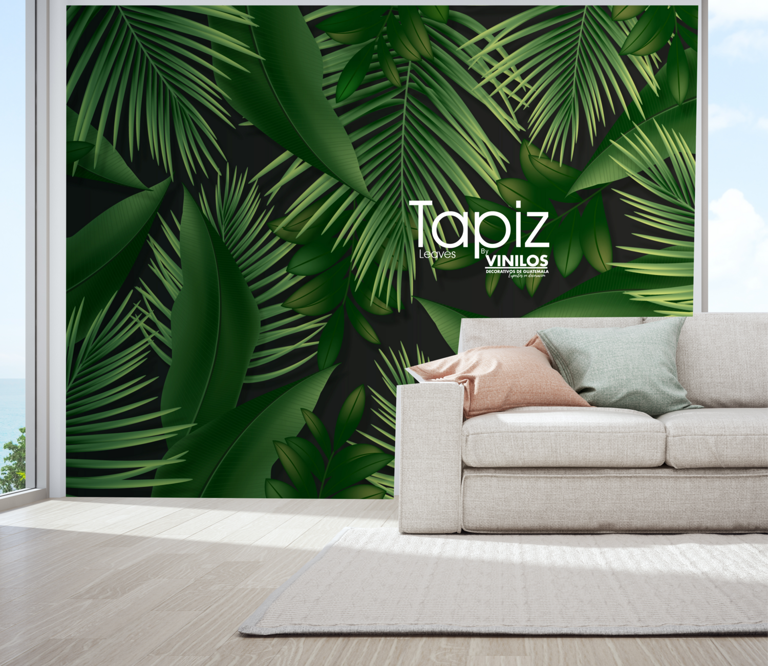 Papel Tapiz Guatemala Hojas tropicales paraiso