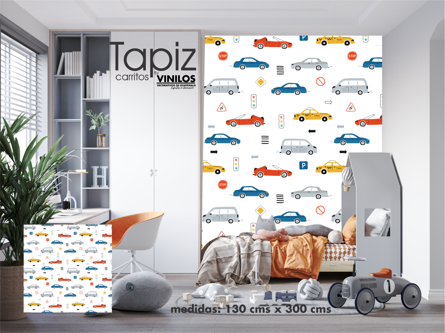 Papel Tapiz Guatemala carritos