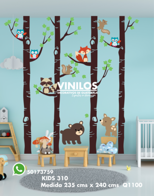 Niños Mural bosque - Kids wallpaper Trees