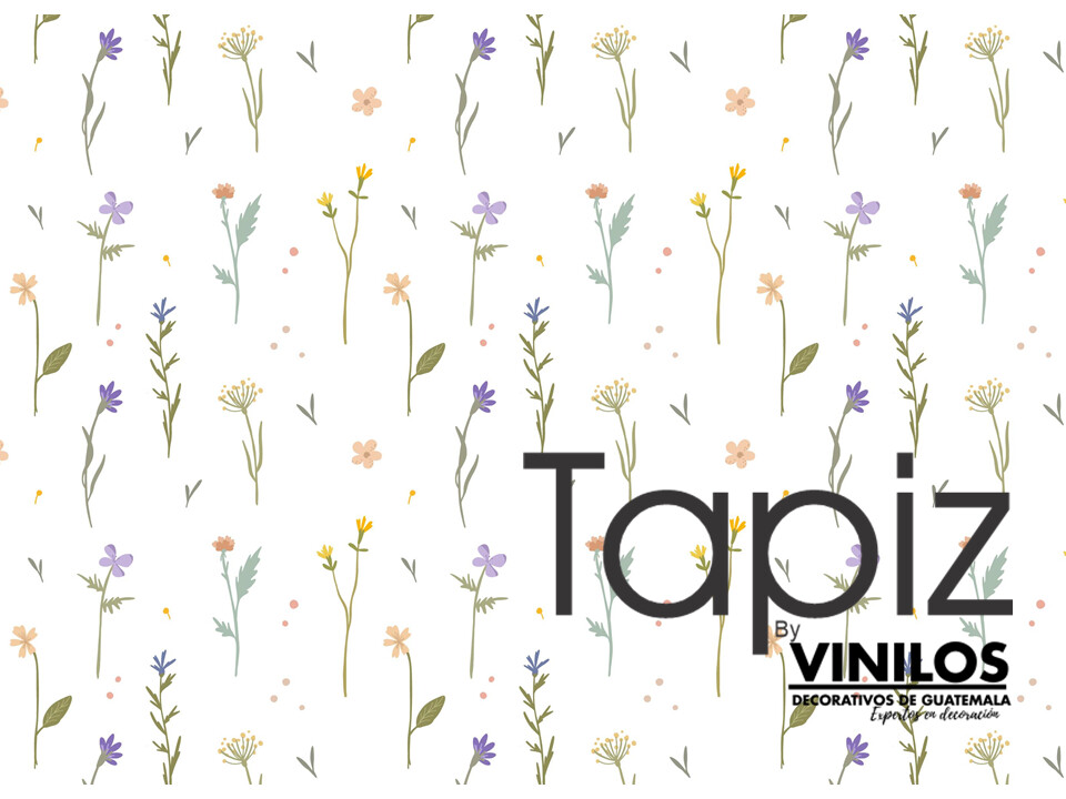 Papel Tapiz Flores acuarela