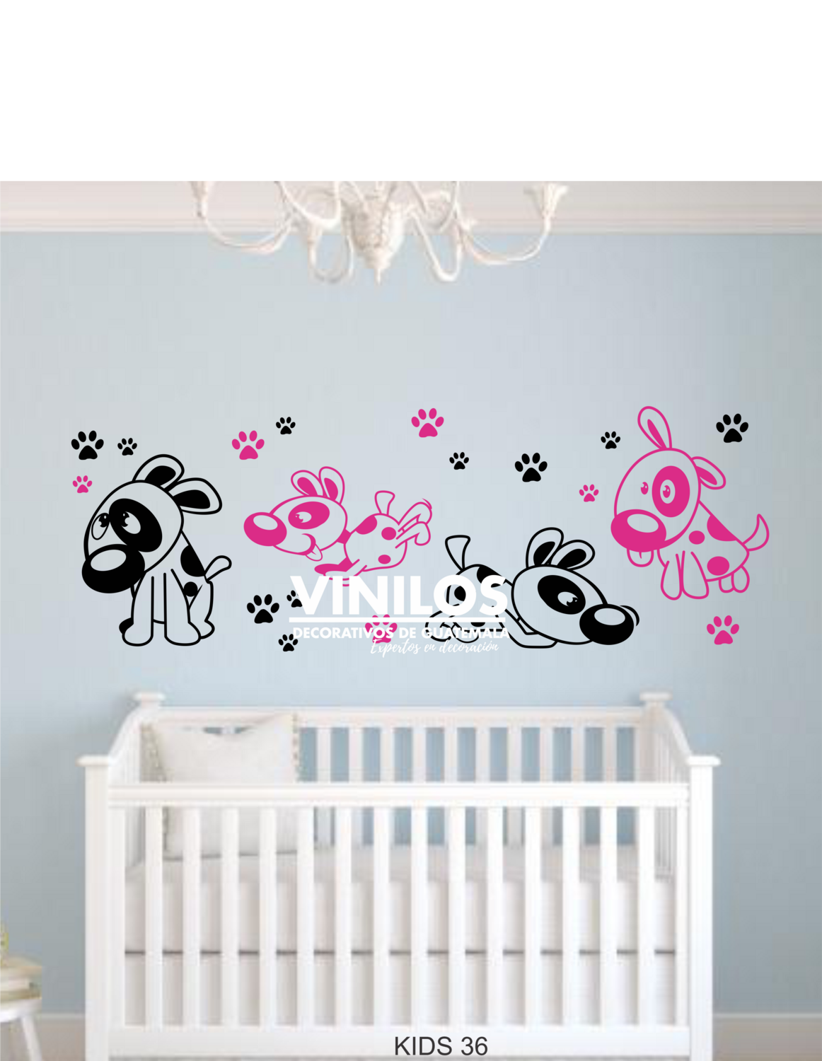 Walldecal perritos  - Pegatina Perritos