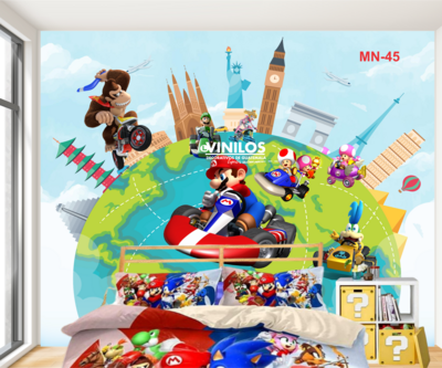 Super Mario Wall Decal - Calcomania para pared Mario