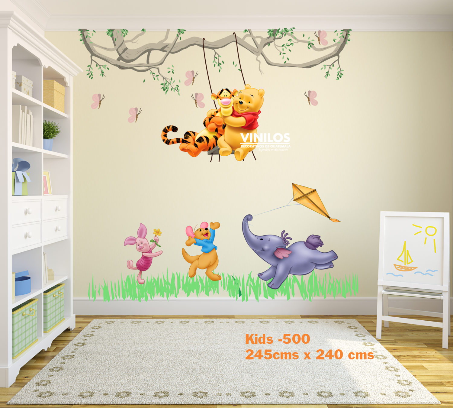Winnie Pooh wall decal - Calcomania para pared Winnie Pooh