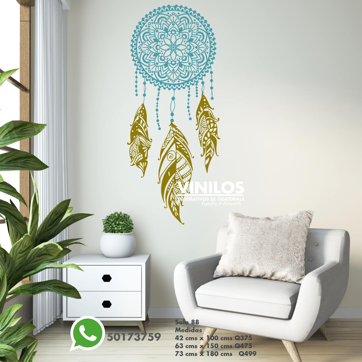 Vinilo decorativo Atrapa sueños     Sala88