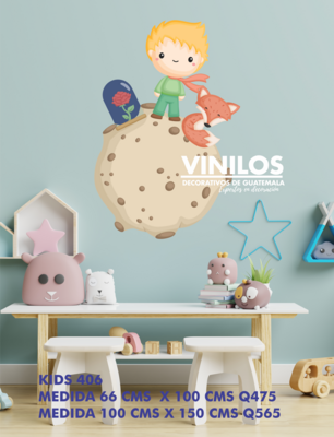 The little prince wall decal - El principito decoración de paredes vinilos KIDS406