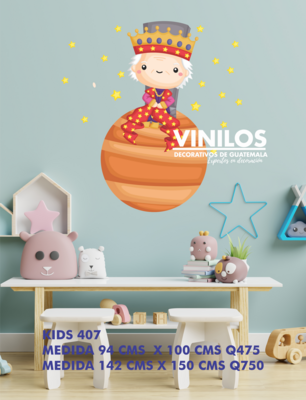 The little prince wall decal - El principito decoración de paredes vinilos KIDS407