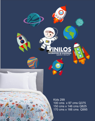 Space Wall Decals - Nursery Decor, Kids Room, Star Decals, Planets Decor Kids 299