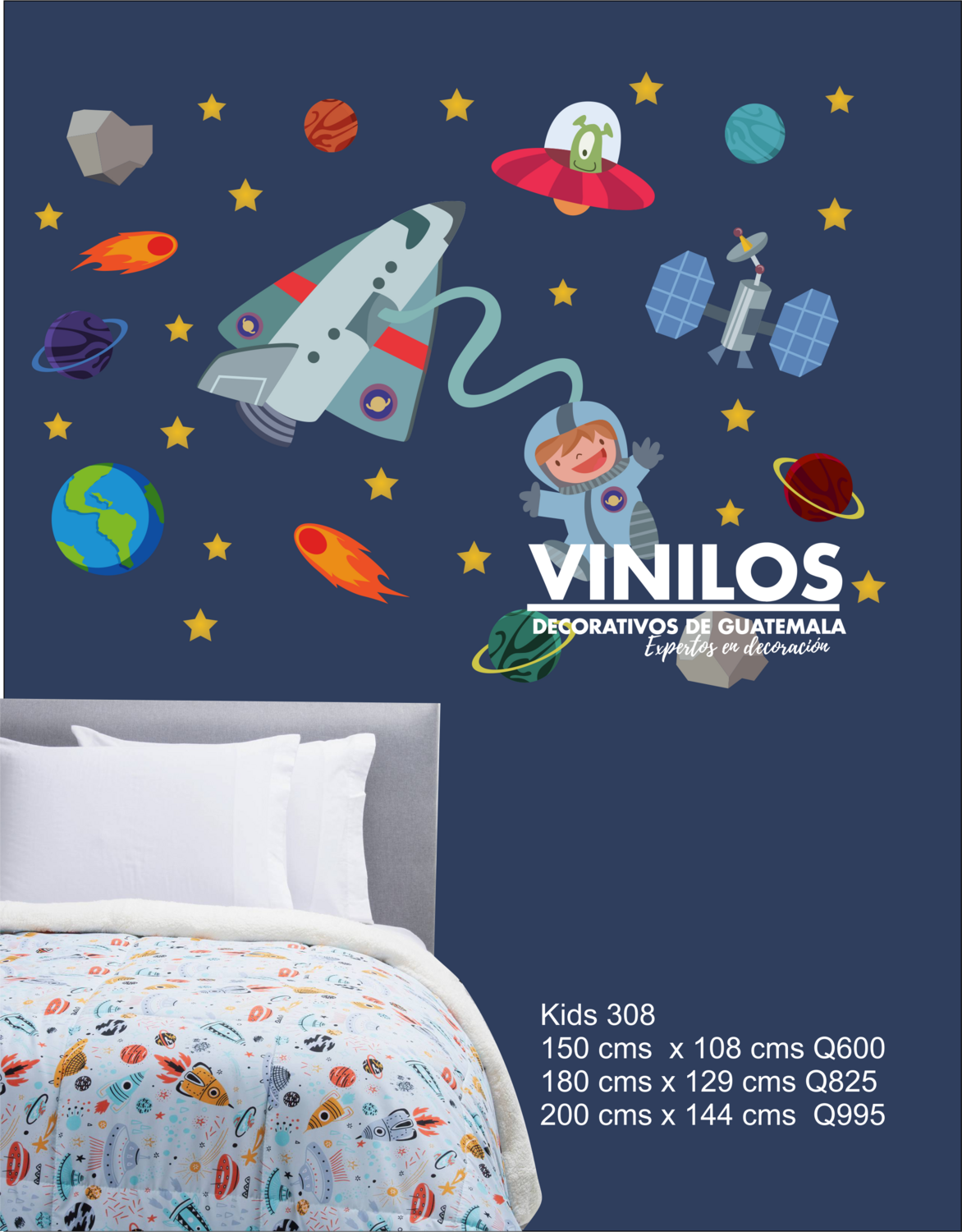 Space Wall Decals - Nursery Decor, Kids Room, Star Decals, Planets  Decor, Vinilo decorativos kids308