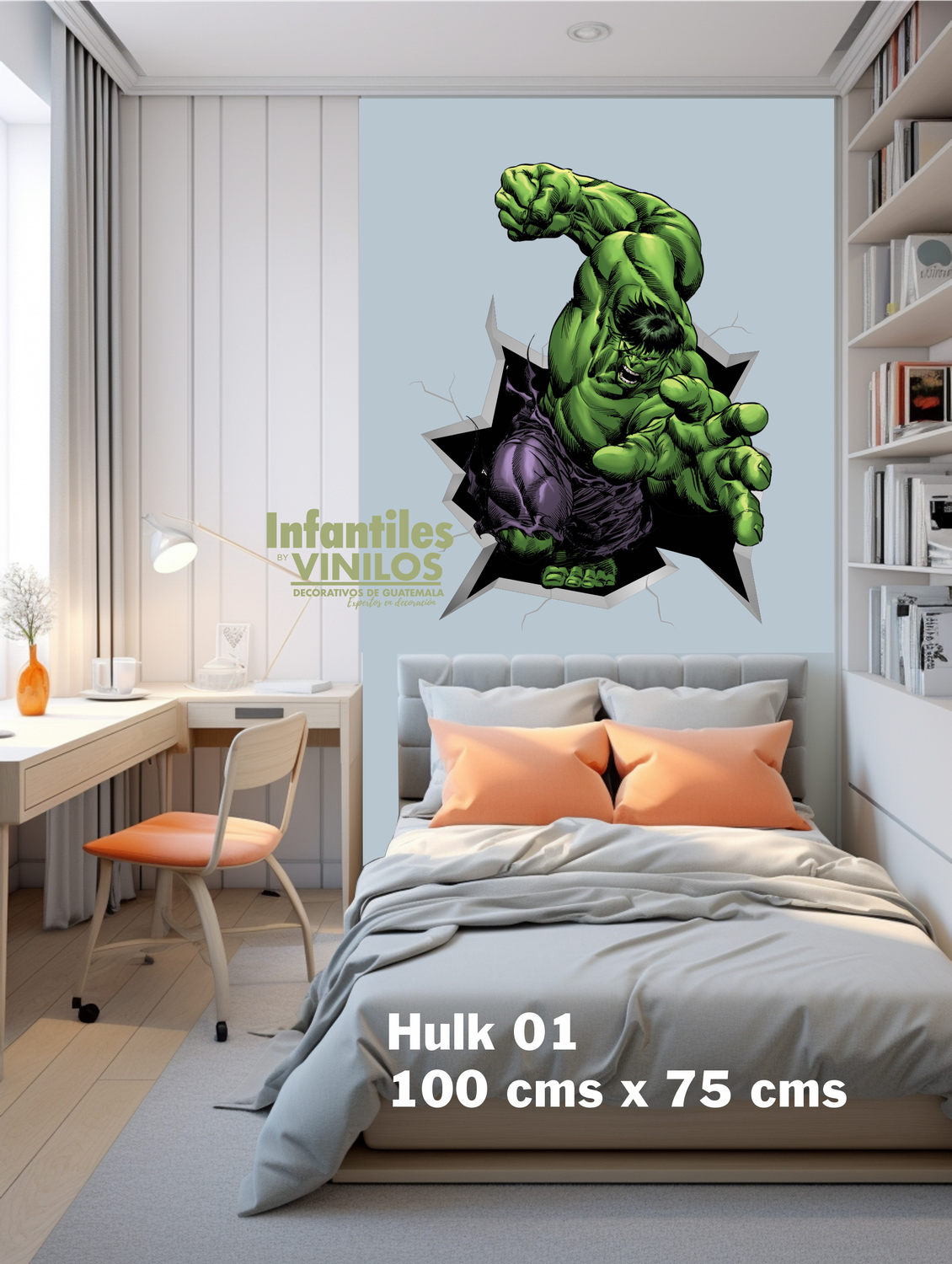 WALLDECAL HULK - Decoracion Dormitorio SUPERHEROE HULK