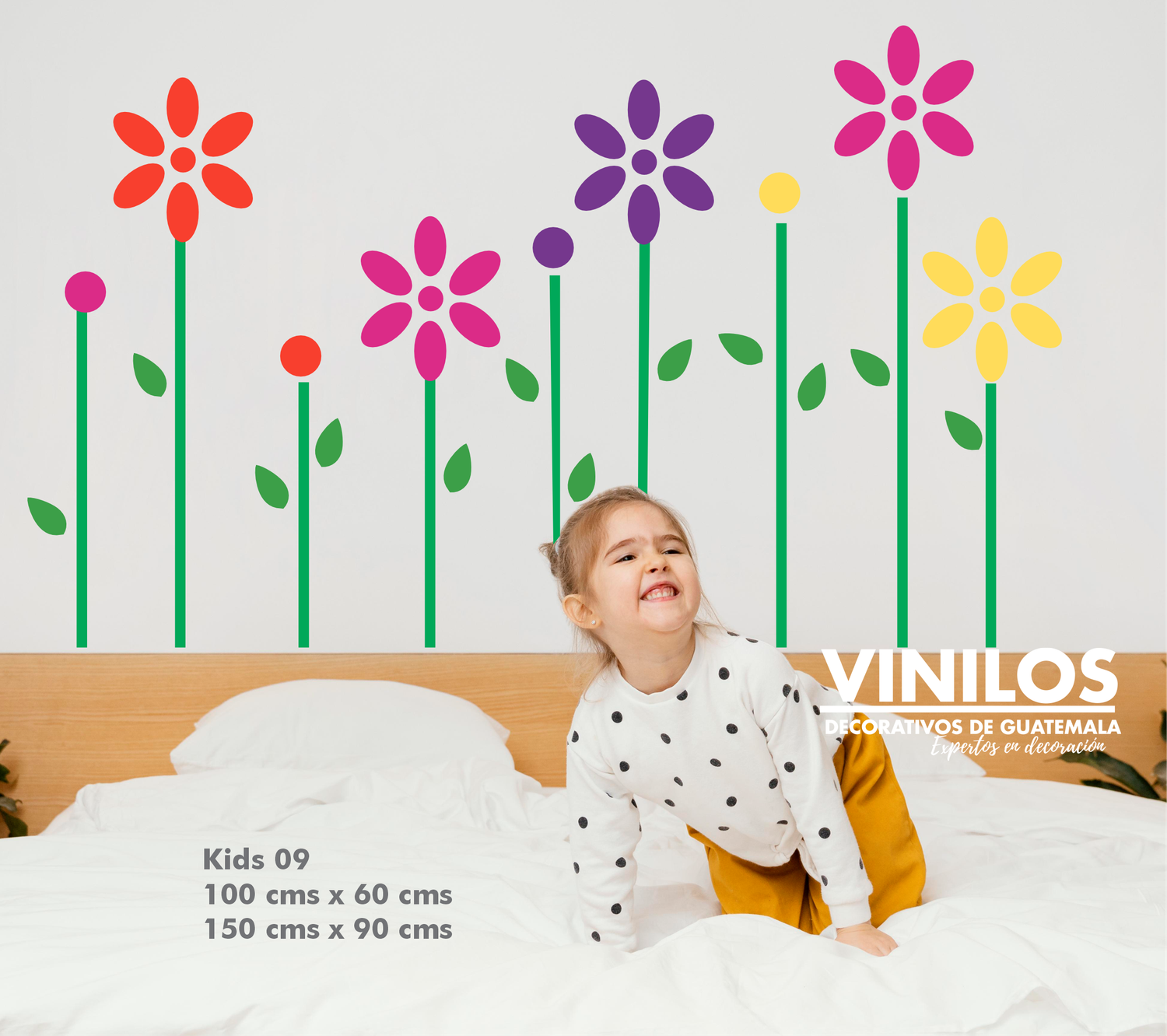 Set de Flores en vinilo KIDS09