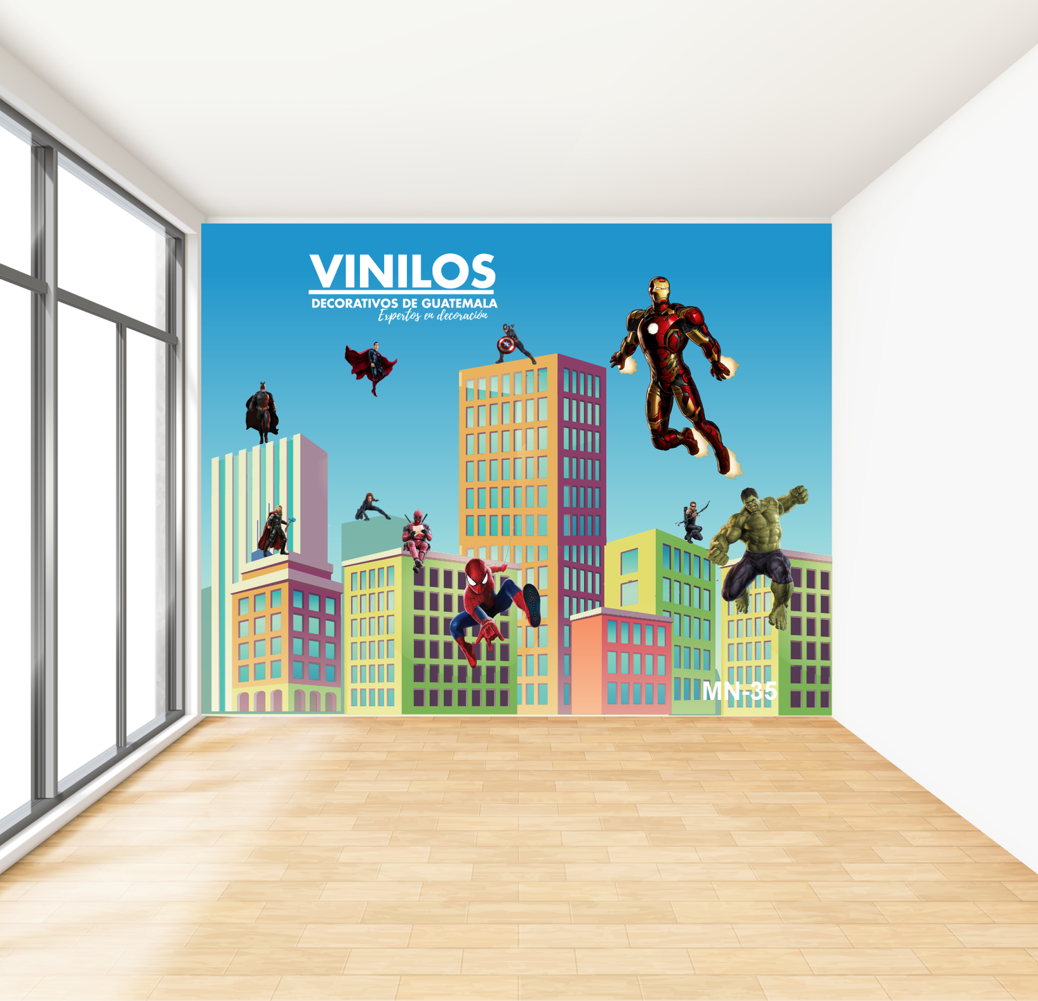 Wall decal  Superheroes MN35