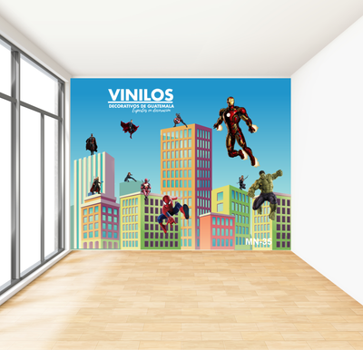 Wall decal  Superheroes MN35