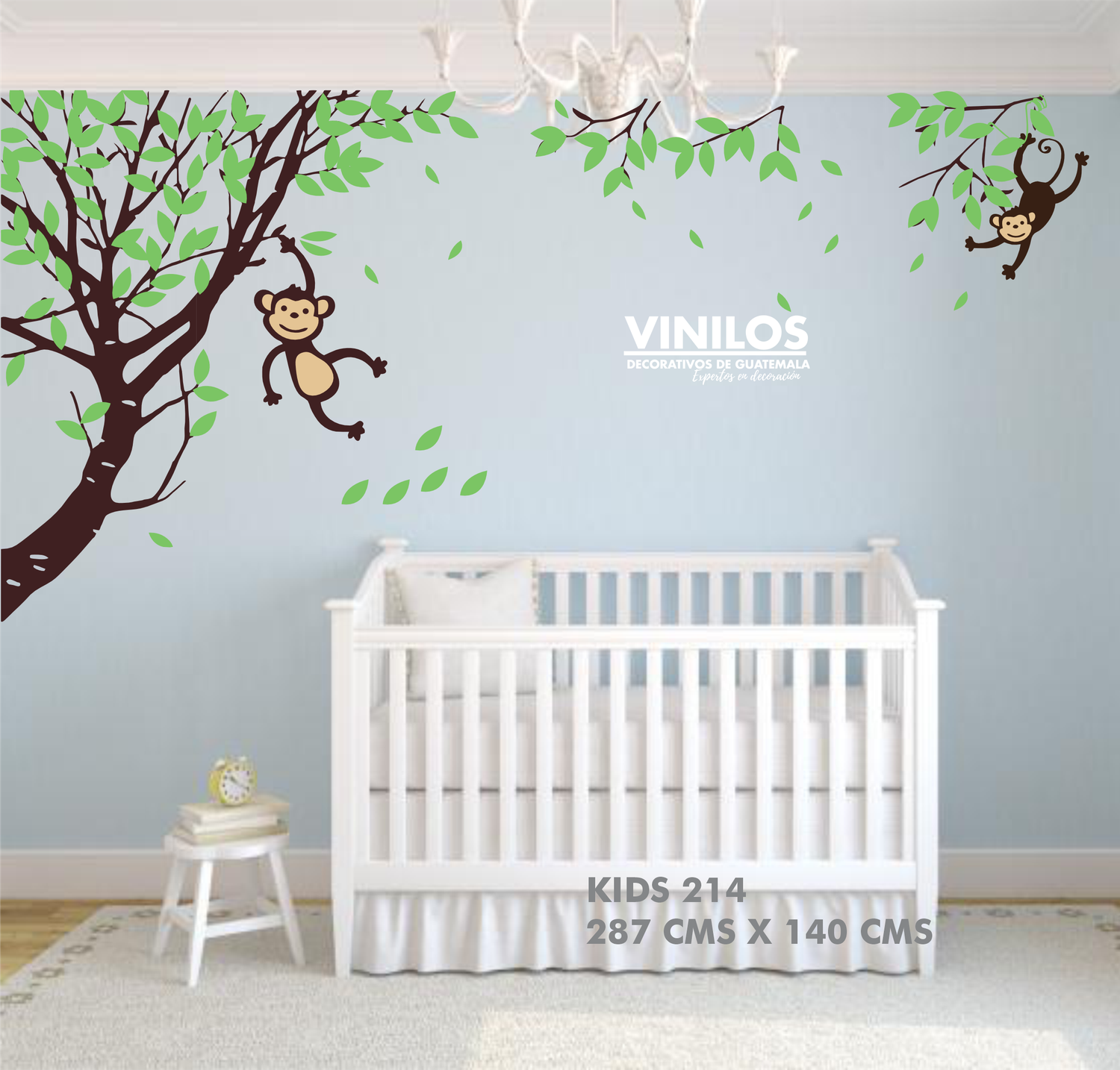 Walldecall tree - Pegatina infantil árbol con monito KIDS214