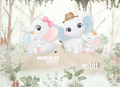 Mural infantil Baby ELEFANTE MN202