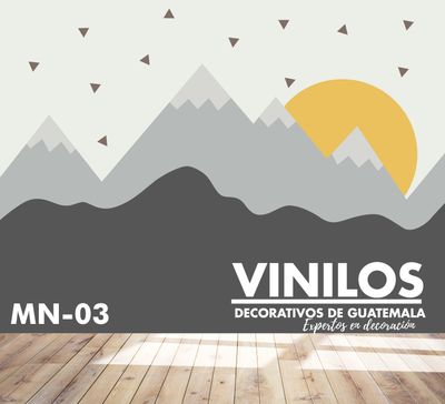 Mural infantil MOntañas  MN003