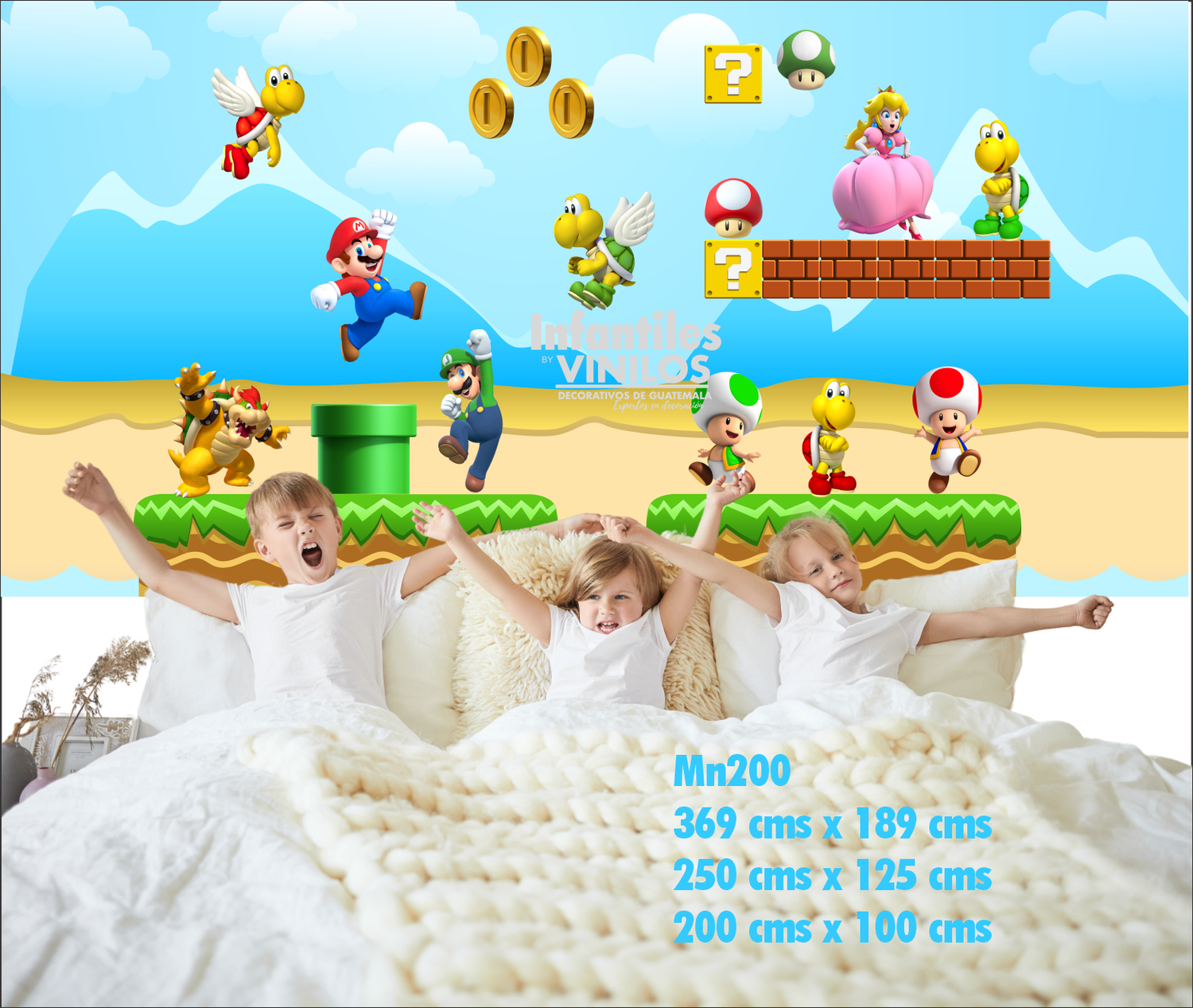 Mural infantil Mario  MN200