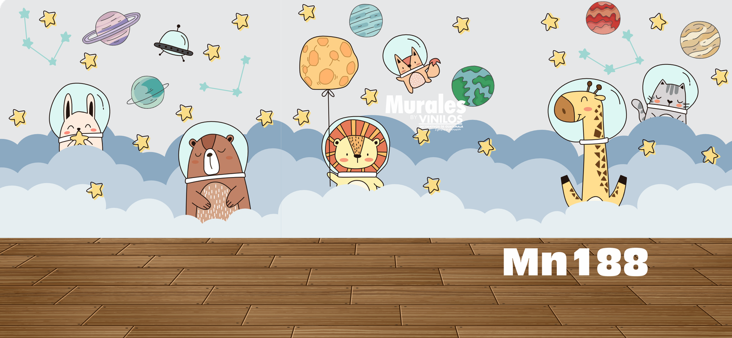Mural infantil el espacio  MN188