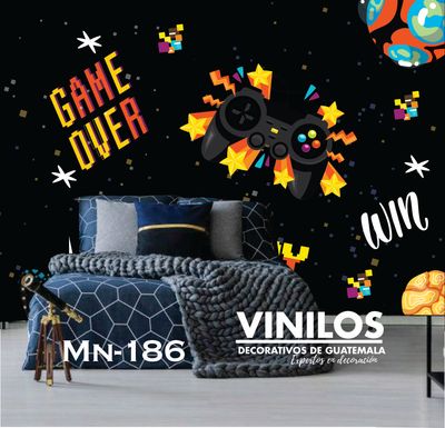 Mural infantil Gamer  MN186