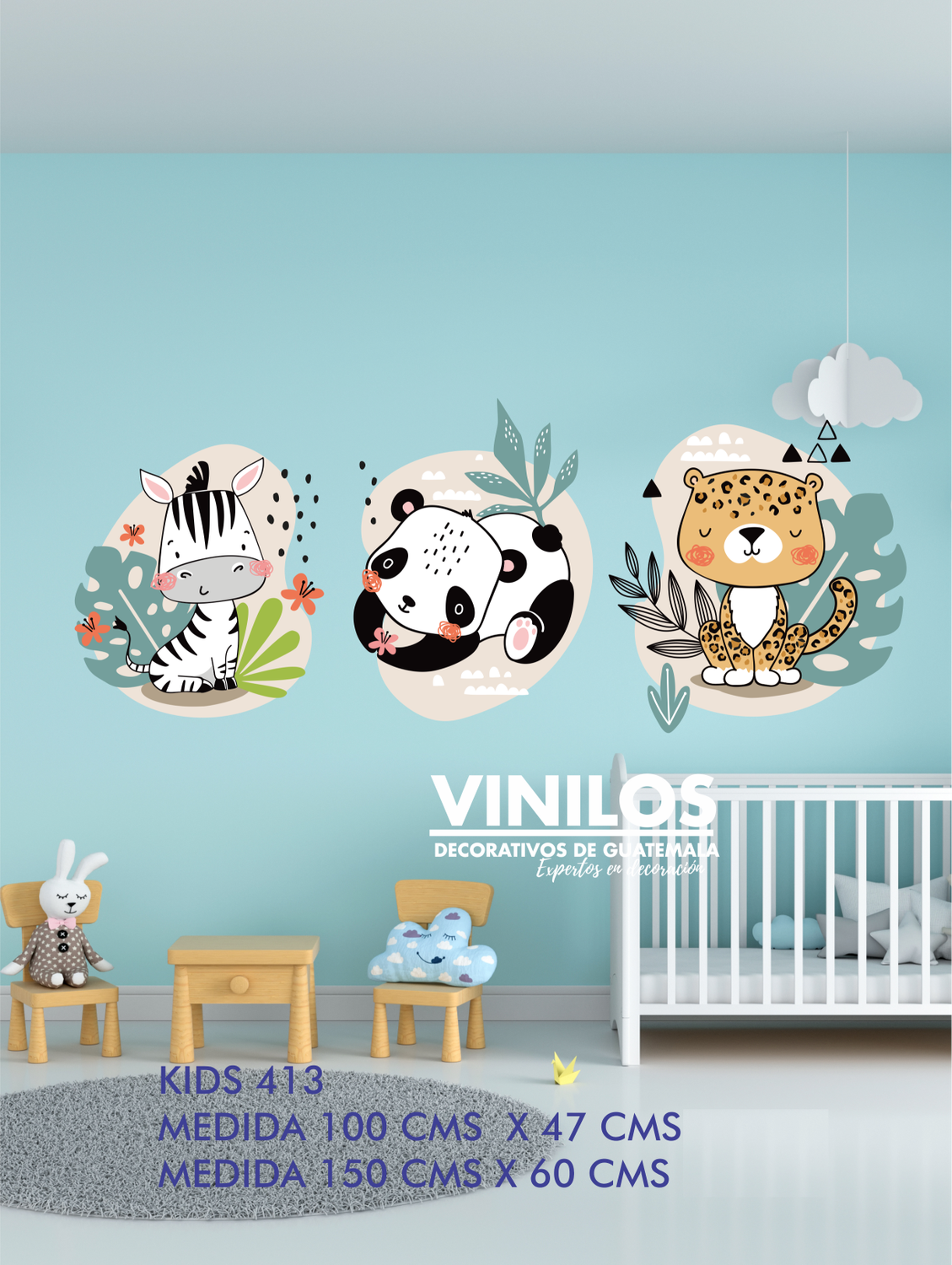 Wallsticker Animalitos   - Decoración animalitos para pared Kids413