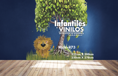 Decoracion dormitorio infantil Wall Decal- Calcomania para pared Animalitos kids473