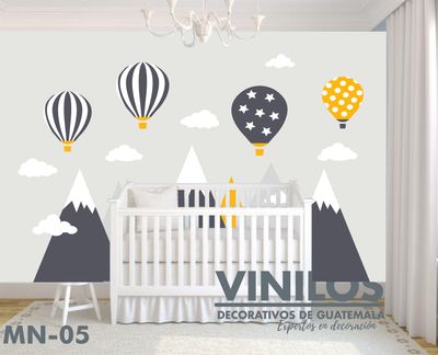 Mural infantil Globos MN05