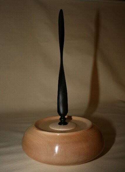 Sycamore Hollow Form with “Propeller” Finial