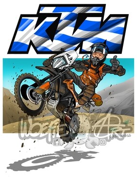 KTM enduro rider
