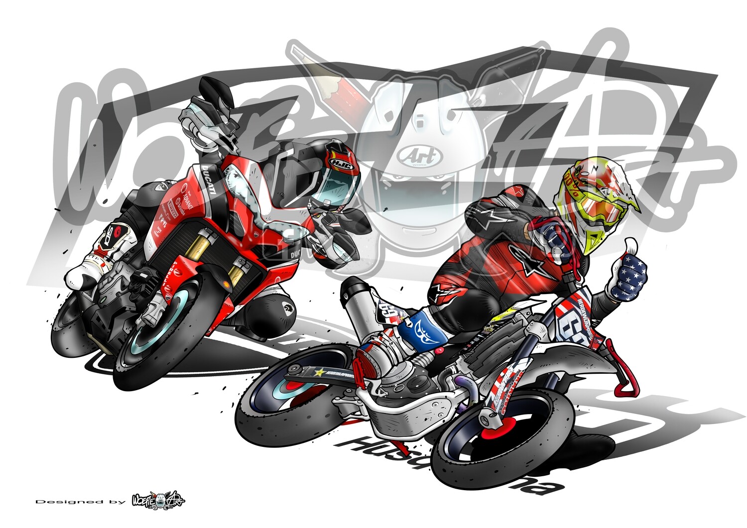 Ducati Multistrada Pikes Peak and Husqvarna SMR 510