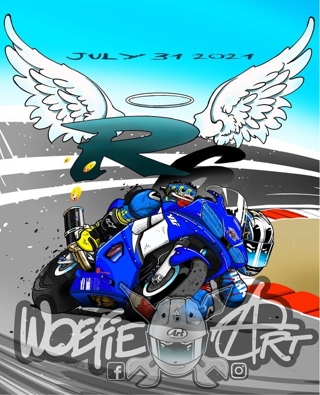 Yamaha R6 celebration of life
