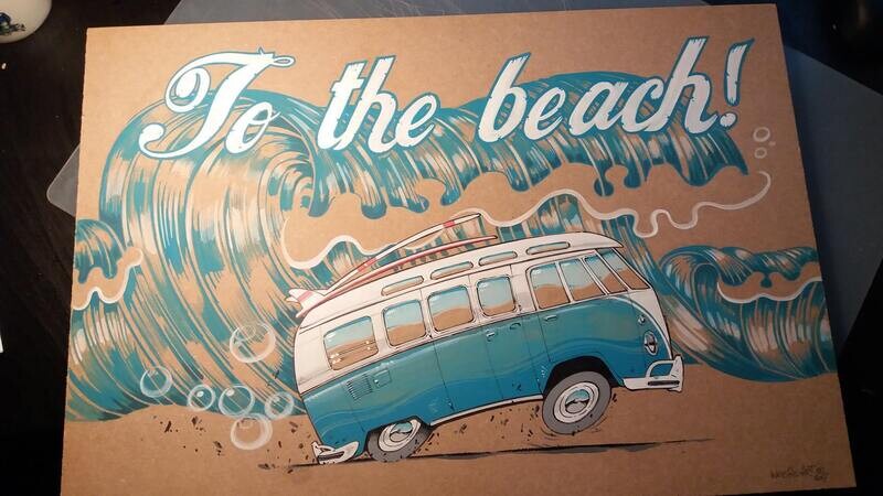 TO THE BEACH !