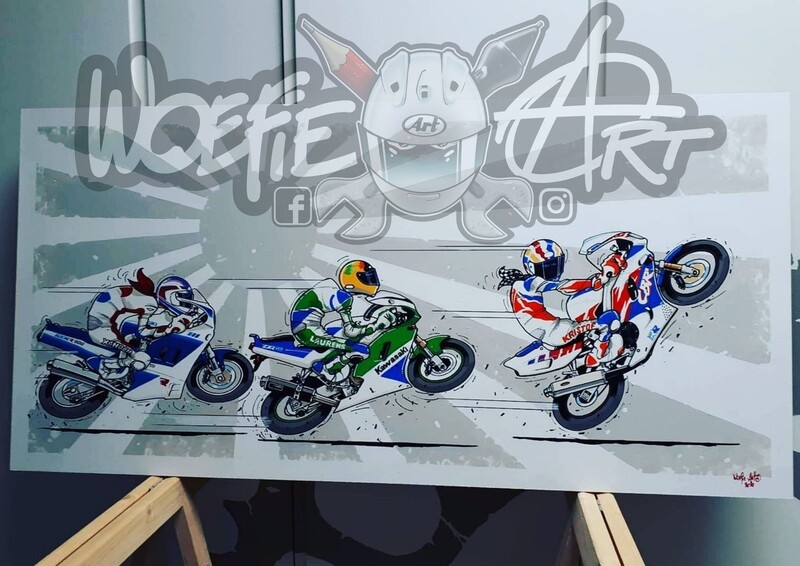 CLASSIC RACER PAINTING