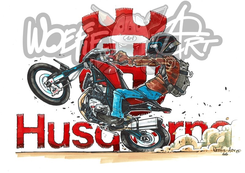 HUSQY NUDA 900 WHEELIE