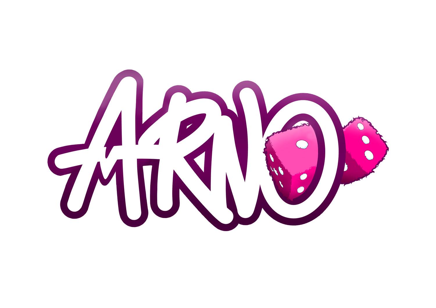 FLUFFY DICE NAME LOGO