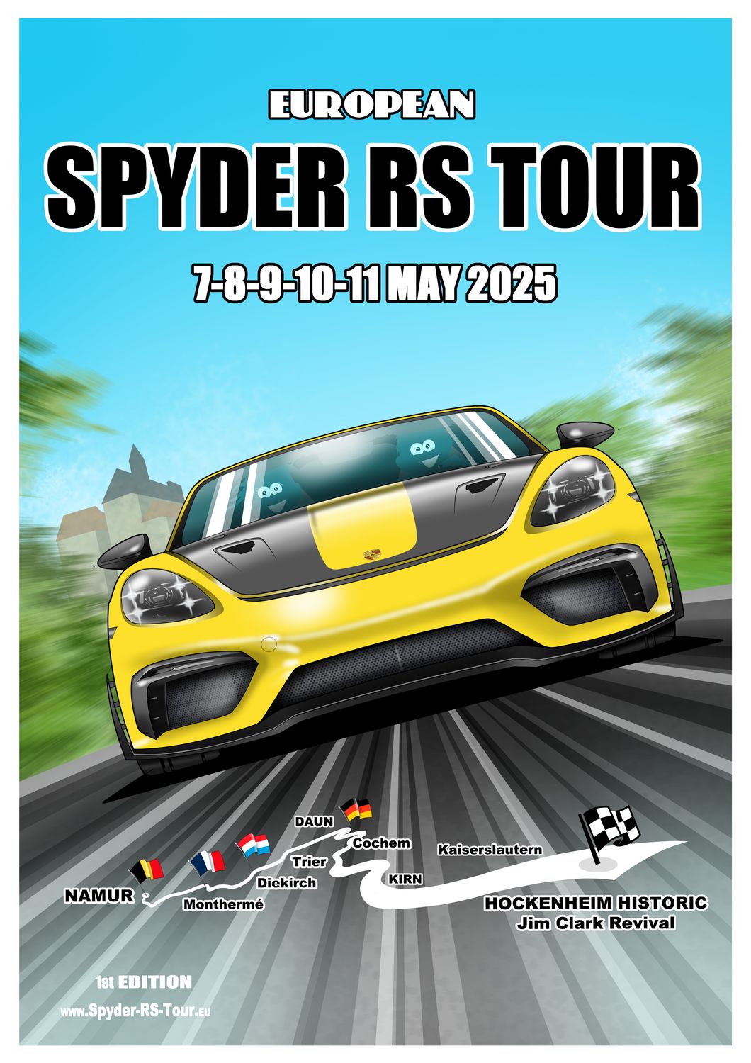 WHEELTORQUE RS SPYDER TOUR POSTER