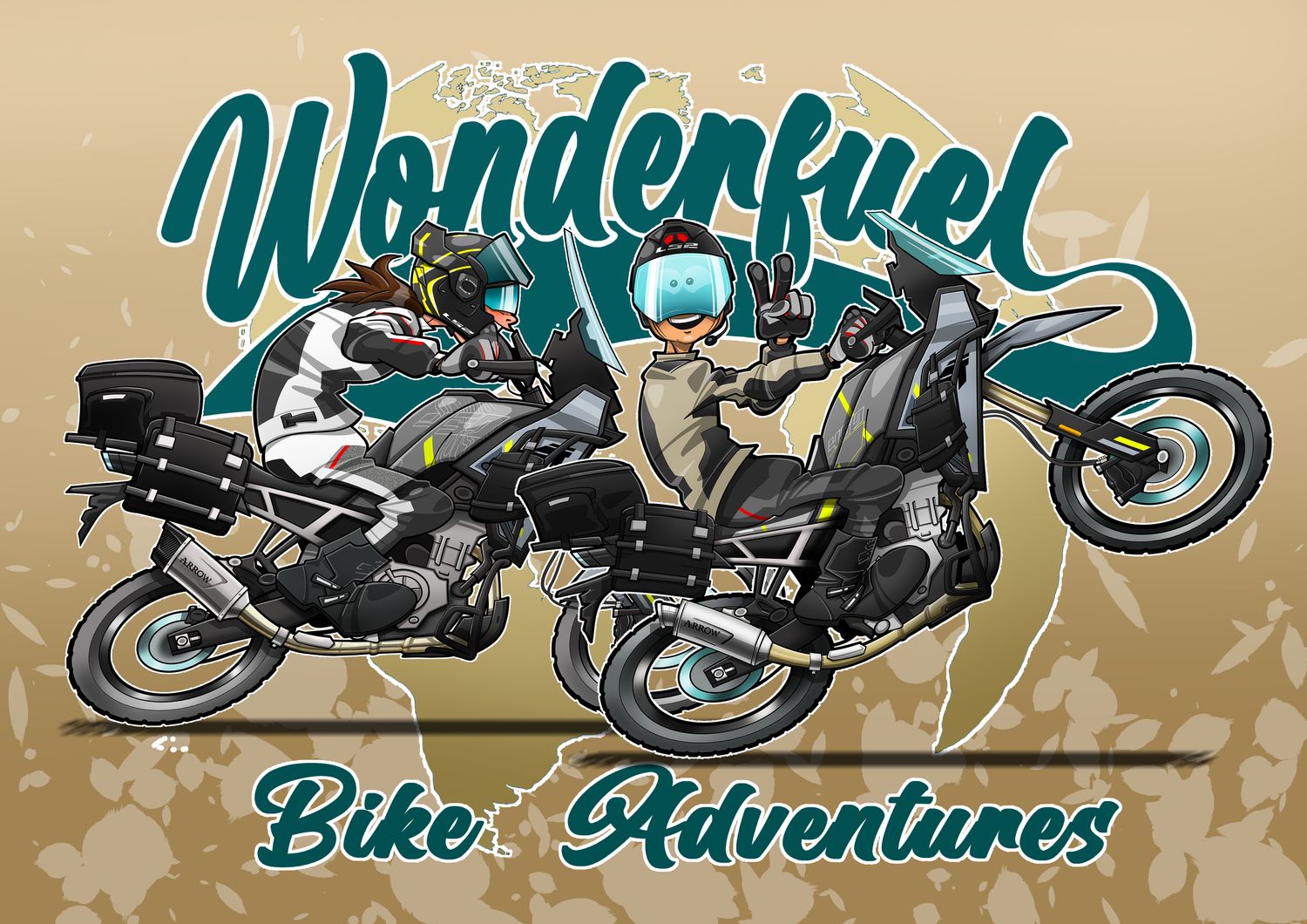 LAETITIA&#39;S AND ANDY&#39;S TRAVEL LOGO