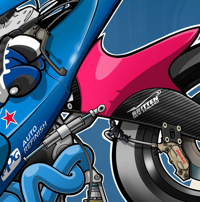 BRITTEN V1000 WHEELIE