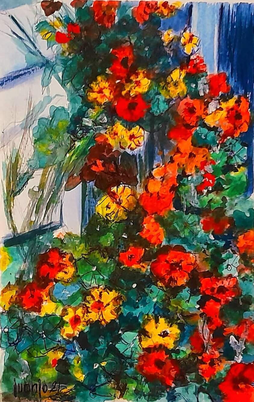"CAPUCHINAS EN EL BALCÓN"
