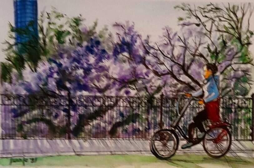 "PASEO ENTRE JACARANDAS POR EL PUENTE DE TRIANA"