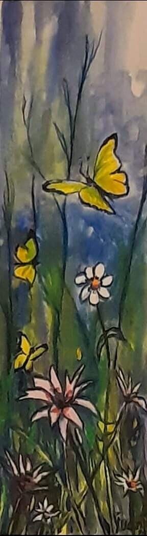 "MARIPOSAS AMARILLAS Y NATURALEZA FLORAL"